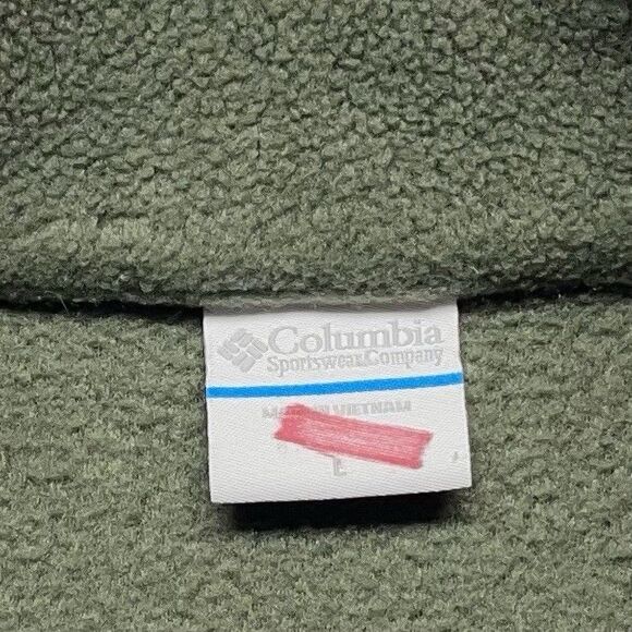 Columbia Benton Springs Fleece Vest Women’s Mock Neck Full Zip Forest Green Lg - Picture 9 of 12